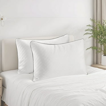 MARNUR Bed Pillows 2 Pack Queen Size with Premium Pillowcases, Soft Fiber Filling for Side, Back, Stomach Sleepers, Supportive