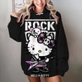 thumbnail image 1 of Suéter holgado con capucha y estampado de Hello Kitty para mujer, moda 2024, otoño e invierno, estilo kawaii, sudadera con capucha de anime, 1 of 1