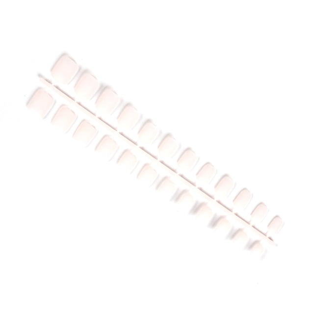 Minnieouse 24 piezas de uñas postizas de ataúd esmerilado, uñas acrílicas con personalidad única y elegante artificiales para amantes de la manicura Juegos de manicura 20 color carne Minnieouse CE011411-20