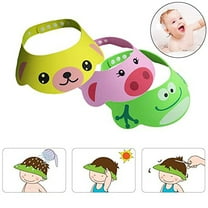 JLFNYA 3 Pcs Baby Shower Cap, Shower Hat for Kids, Baby Bath Hat, Bath Visor for Toddlers, Baby Bath Visor for Washing Hair, Baby Shower Cap Shield, Hair Washing Hat Shield Protect Baby Eye Ear