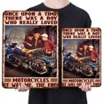 thumbnail image 2 of Placa Metal Vintage para Motocicletas Pintura Hierro Rectangular Artística Pared 30x40cm, 2 of 9