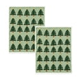 thumbnail image 2 of Gqqkzmb 2 PCS Christmas Hand Towels Christmas Tree Towels for Bathroom Highly Absorbent Soft Decorative Kitchen Washcloths for Holiday Xmas Gift Bath Home Decor, 23.6 x 15.7 Inch, 2 of 6