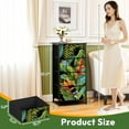 thumbnail image 2 of 4 Drawer Vertical Storage Dresser Tropic summer painting palm banana leaf plants Floral jungle with Wood Top Fabric Pull Drawers, 2 of 8