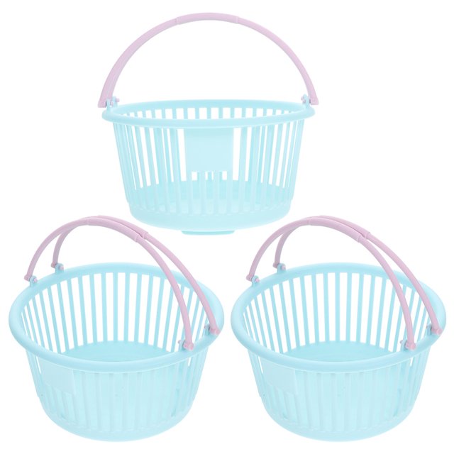 OULII 3 Pcs Panier à Jouets pour Enfants Mini Panier de Courses Bleu Ciel Ornement Multifonctionnel