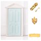 thumbnail image 2 of Puerta de la casa de muñecas 1:12 Puerta de Con Hardware Miniatura Muebles Adorno Casa de Azul Azul Fanmusic Puerta de la casa de muñecas, 2 of 6
