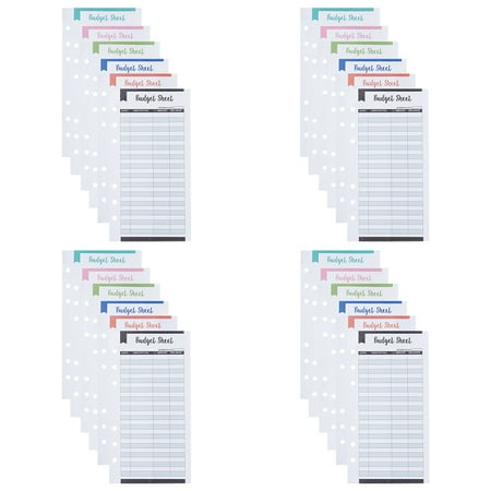 

24Pcs Budget Recording Cards Cash Budget Book Replacements Practical Budget Cards