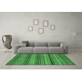 thumbnail image 3 of Ahgly Company Indoor Round Abstract Emerald Green Modern Area Rugs, 3' Round, 3 of 4
