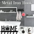thumbnail image 2 of JeashCHAT Black Metal Key Chain Sunflower Home Wall Hook Multipurpose Porch Lobby Bedroom Hook, 2 of 9