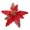 Red, variant on KGJQ Artificial Flowers with Gold Powder & Beads, Multi-Color Glitter Christmas Flowers, Multi-Layered Fabric Petals, Bendable Stems for Holiday Decorations Home Shop Window