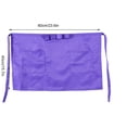 thumbnail image 3 of Kitchen Aprons, 7 Solid Half Length Practical Apron Bulk Women Men Apron With Pockets For Kitchen Restaurant Chef BBQ Drawing, 3 of 5