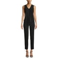 thumbnail image 2 of Anne Klein Womens Solid Pullover Blouse, Black, Small, 2 of 4