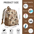 thumbnail image 4 of Small School Backpack with Puppy Design, Lightweight Daily Use Bag with Dog Bone Print for Pet Lovers, 4 of 4