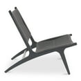 thumbnail image 3 of Moe's Home Collection Palma Outdoor Lounge Chair Black Wood Chairs, 3 of 5