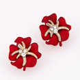 thumbnail image 4 of Pendiente Yashi flor Estrella de mar brillantes Diamantes de imitación boda Blanco, 4 of 4