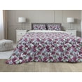 thumbnail image 1 of Magnolia Comforter & Sham Bedding Set, Flowering Branches with Thriving Petals and Leaves Coming of the Spring Theme, 3 pcs Duvet Set Microfiber Filling Quilt, 5 Sizes, Multicolor, by Ambesonne, 1 of 4