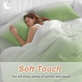 thumbnail image 3 of Vibrant Green Duvet Cover Set California King Size and White Gradient Soft Lightweight Comforter Covers 4 Piece Bedding Set with 1 Duvet Cover 1 Bed Sheet & 2 Pillow Shams, 3 of 8