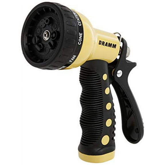 Dramm Available 12703 9-Pattern Revolver Spray Nozzle, Yellow