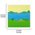 thumbnail image 3 of EKIND 2-Pack 10" x 10" Rainforest Base Brick Plate Compatible for All Major Brands, Scenes Baseplates for River, Tropical Treehouse Scenery and More Building Blocks Kids Toy (2 Straight), 3 of 7