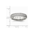 thumbnail image 6 of White Stainless Steel Ring Band Wedding Polished Laser Cut, 6 of 6