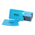 thumbnail image 4 of 100 fundas de bloqueo de tarjetas, ajuste perfecto, lámina antirrobo, protección magnética, portatarjetas de protección portátil, color azul, 4 of 12