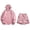 D387 Pink, variant on Likimi Womens Two Piece Set Long Sleeve Hooded Solid Color Zipper Pocket Top With High Waist Shorts Summer Fashion Casual Outfit Set Beige Size L