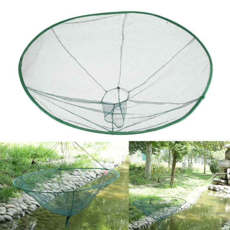 80 80cm folding fishing net Foldable Fish Catching Net, Hand Cast Cage for Shrimp and Crab : Sports & Outdoors ergonomic handle provides superior grip and makes this a perfect addition to your current fishing gear for use in salt water and fresh water! Flip & Dip | Chrome