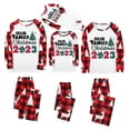 thumbnail image 4 of Rovga Family Christmas Pajamas Matching Sets Christmas Deer Plaid Print Long Sleeve T Shirt Top And Pants Xmas Sleepwear Holiday Family Matching Pajamas Outfit, 4 of 5