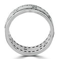 thumbnail image 3 of Pompeii 3 1/3ct Diamond Eternity 10mm Comfort Fit Wedding Mens Ring 14K White Gold, 3 of 4