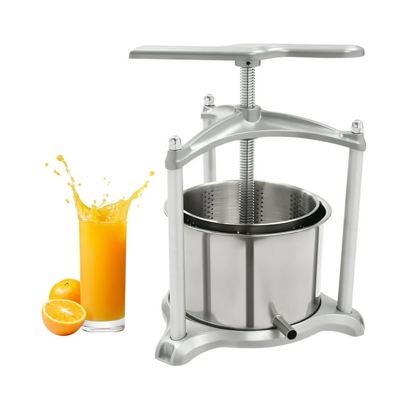 Stainless Steel Fruit Press Extractor with 3L Capacity, Silicone Hose, and Filter Bag for Efficient Juice Extraction, Ideal for Home Use