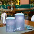 thumbnail image 3 of Yayeee Flameless Candles with Remote Flickering Battery Operated Multi Color Changing, Purple Forest, 3 of 7
