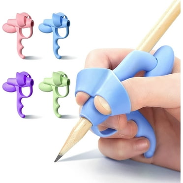 Ziediop Silicone Pencil Grip, Blue, 4 Count