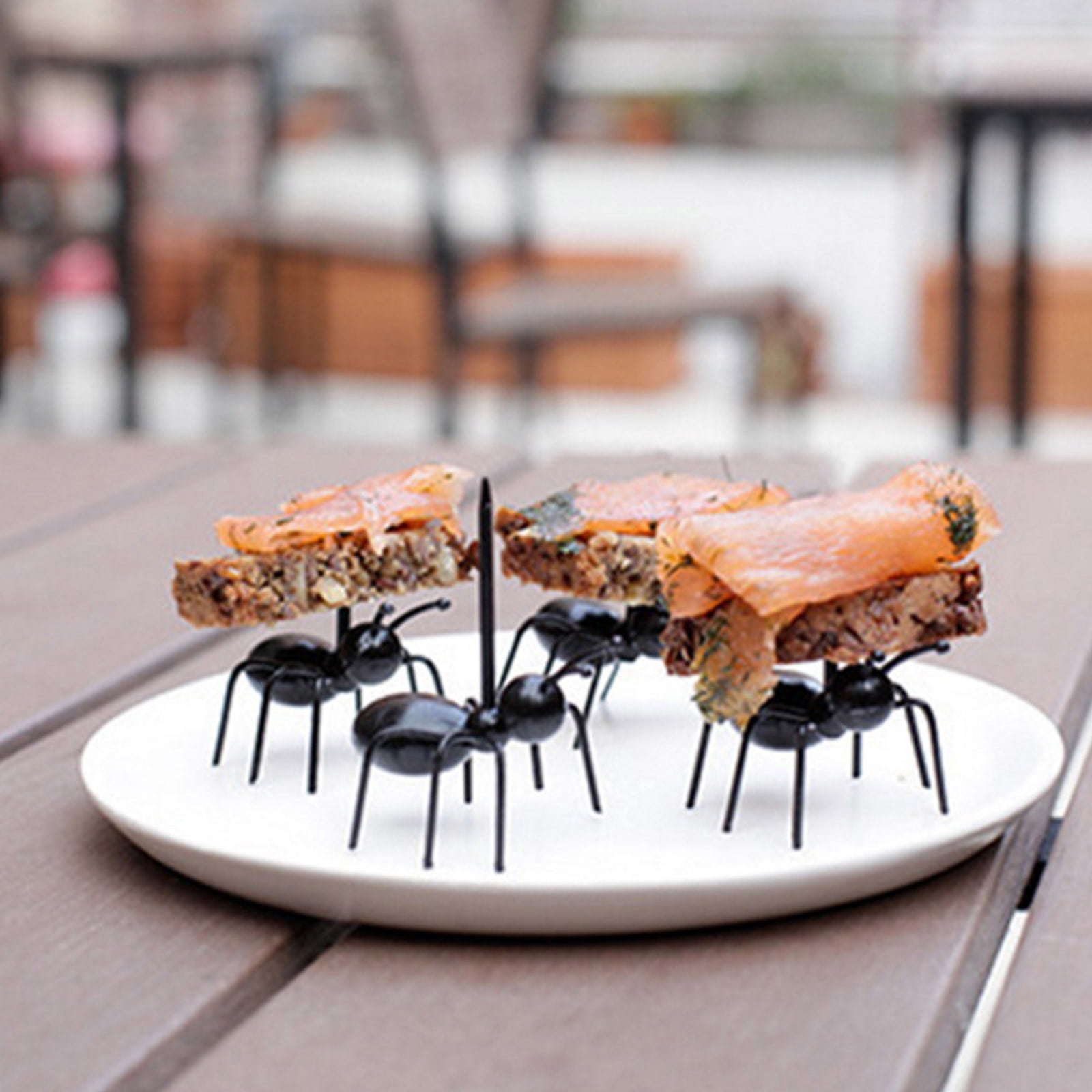 Cheap Party Series Ant Toothpick Hardworking Horse Ant Fruit Fork Of 12