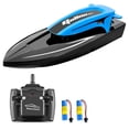 thumbnail image 1 of Amdohai Remote Control Boat, 2.4G 20km/h High-speed Waterproof Remote Control Speed Boat with LED Lights, 1 of 8
