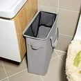 thumbnail image 2 of Chrislley 45L Slim Laundry Hamper Small Laundry Basket Narrow Thin Laundry Hamper Dirty Clothes Hamper with Handles Collapsible Hampers for Laundryï¼Slim 21 Inches, Greyï¼‰, 2 of 4