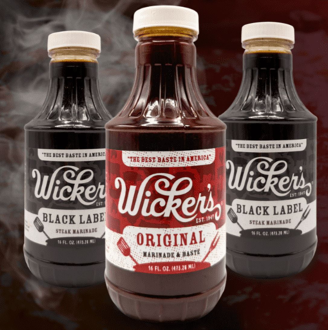Wicker’s Original Marinade & Basting Sauce, 64 fl oz Jug – Family-Size Marinade for Grilling, Smoking, and BBQ