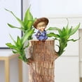 thumbnail image 6 of Brazilian Wood Potted Plant Decoration For Home Office Decoration4pc ,Mini Brazil Decoration, Desk Decor for & Desktop Planter, 6 of 6