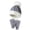 G-Gray, variant on Kids Winter Beanie Hat Gloves Set Toddler Winter Outdoor Warm Knit Cap Gloves for Boys Girls