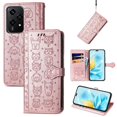 thumbnail image 4 of Funda Cartera FOXDOCK para Honor 200 Lite , Flip PU con Relieve de Gatos y Perros, Tarjetero y Soporte, 4 of 6