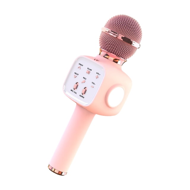 Microphone de Karaoké Sans Fil 6-en-1 avec Haut-Parleur, Machine de Chant Bluetooth avec Effets de Modification de Voix, Lecteur de Musique Portable pour Performances à la Maison et Plaisir de Fête
