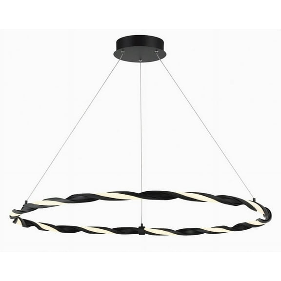 George Kovacs Lighting - Convolution - 28W 1 LED Pendant-2 Inches Tall and 36.25