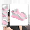 thumbnail image 4 of Almohada triangular suave para dormir de lado, ideal para hombres y mujeres. Rosa Gris, 4 of 6