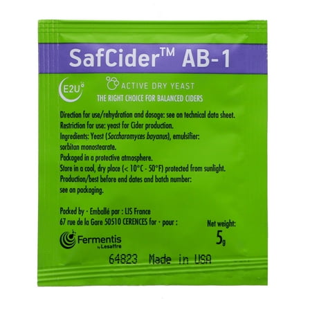 Safcider Cider Yeast, 5g
