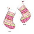 thumbnail image 3 of Salouo Flowers Print Christmas Stockings,Large Xmas Stocking Set of 1 Holiday and Farmhouse Stocking for Christmas Holiday Party Decoration(17.7*11 Inch), 3 of 7