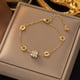 thumbnail image 1 of Pulsera de acero de titanio que no se decolora, pulsera de estilo ins versátil para mujer, pulsera de moda, joyería para niñas, 1 of 1