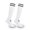 White and black stripes, variant on LYMAYTER 1 Pairs Soccer Socks for Women Stripe Knee High Sports Socks Breathable Compression Socks S-L