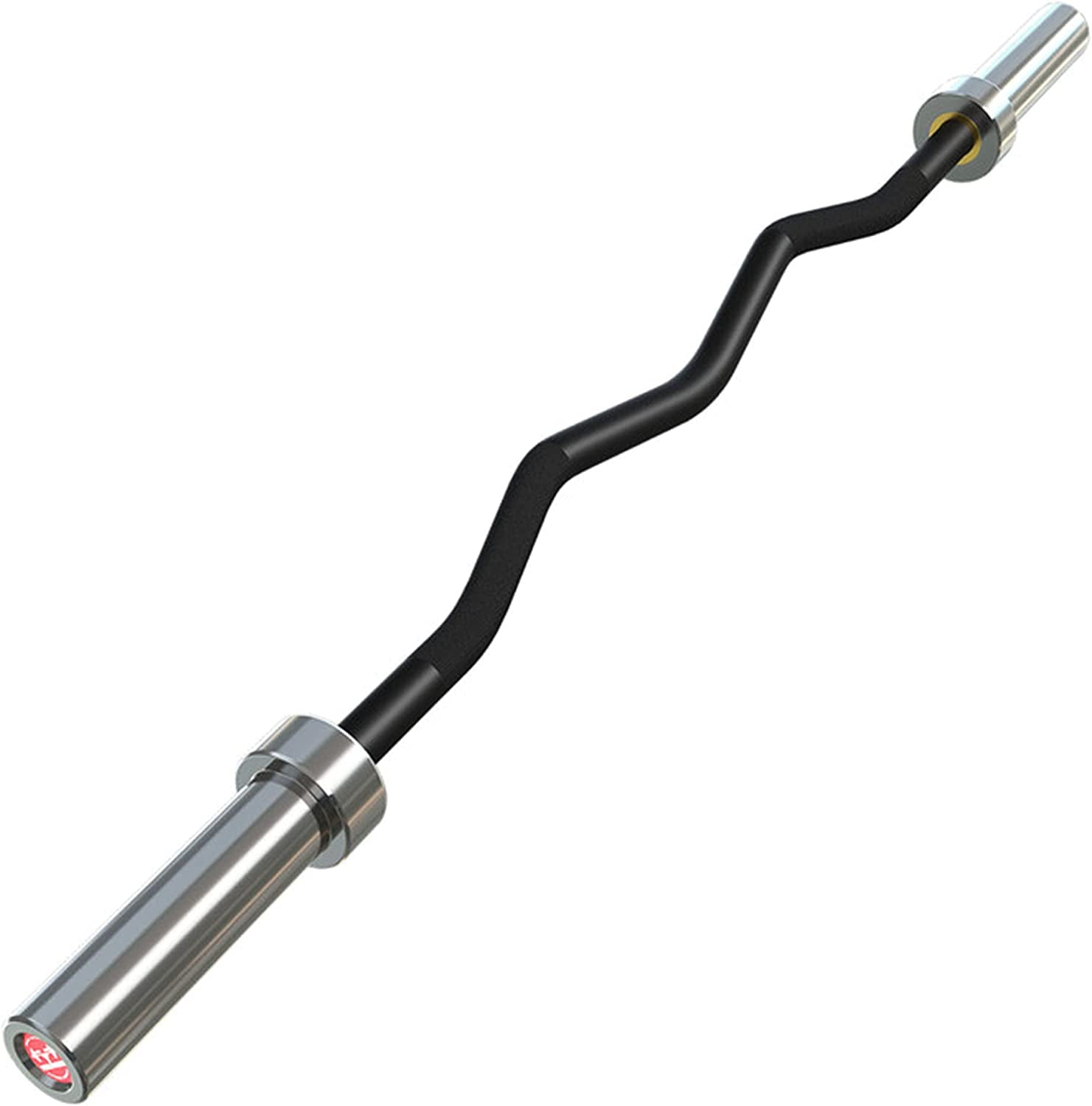 Pexfix 47Inch Olympic Barbell Curl Bar Strength Training Bar for