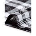 thumbnail image 5 of INSPIRE CHIC Plaid Pants for Women Business Casual Back Elastic Waist Straight Slacks Work Trousers with Pockets XL Plaid Black White, 5 of 6