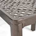 thumbnail image 5 of Newboti Furniture Outdoor Modern Aluminum Dining Table with Woven Accents, Gloss Black 69052, 5 of 11