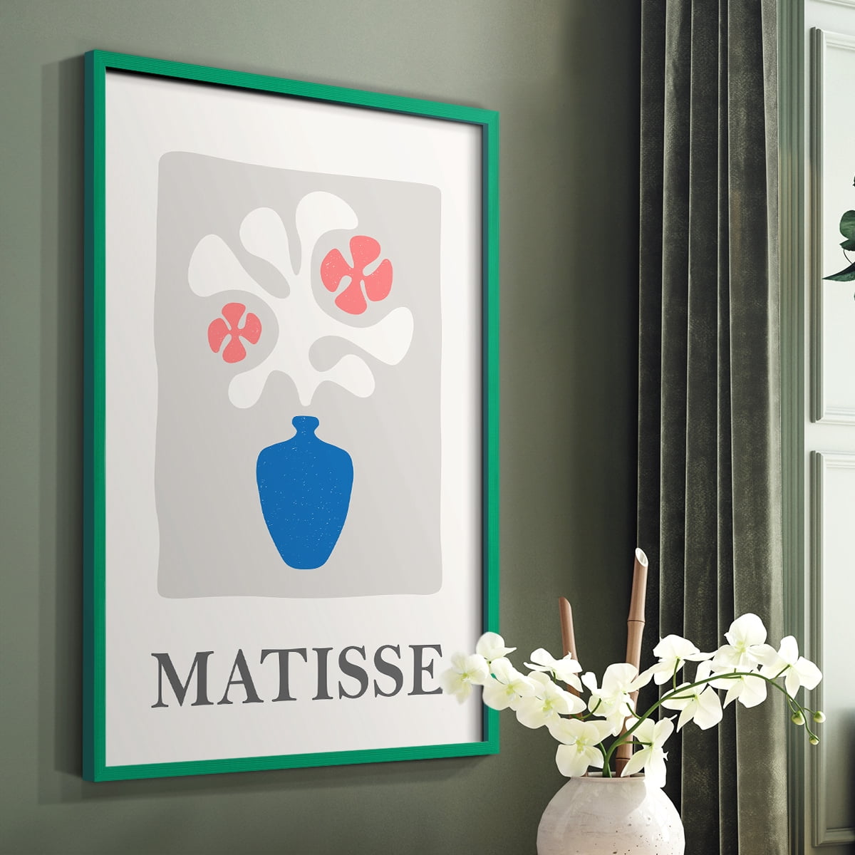 Matisse CCLXXIII in Solid Wood 8 x 10 Framed Print