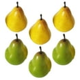 thumbnail image 2 of Pera falsa Yongwei, 6 piezas, modelos de pera, simulación realista, decoración de pera artificial, modelos de fruta para el hogar, para tienda, 2 of 8